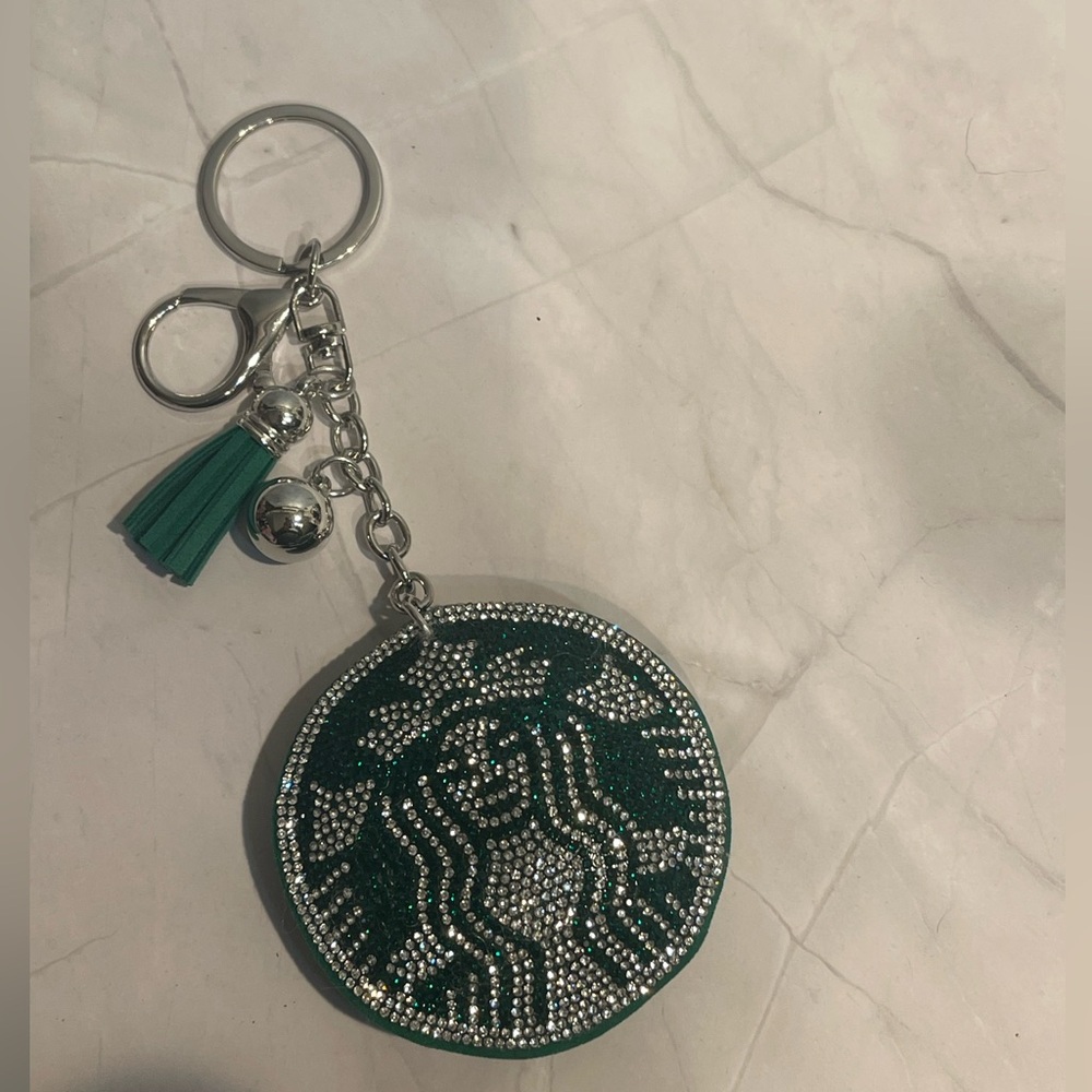 CHOICE OF - Sbux Rhinestone Puff Keychain Bag charm - Picture 3 of 9
